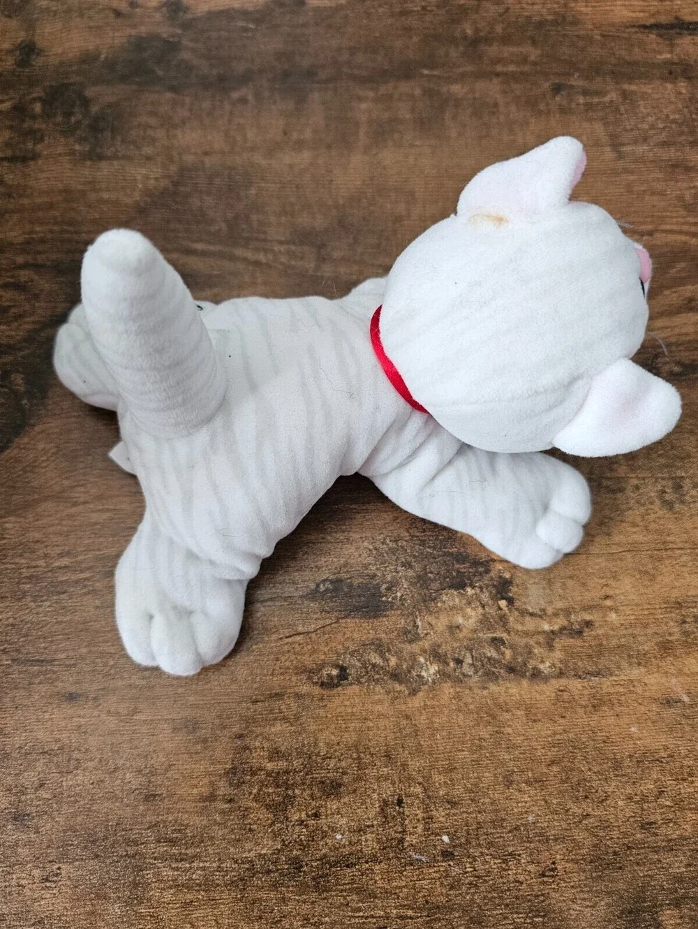 Vintage Tonka Pound Purries Kitten Cat White Gray Stripes Kitten 7” Plush